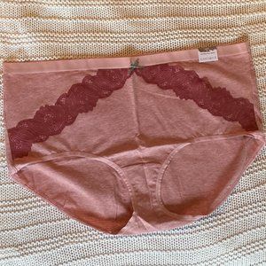 Cacique Pink Panties with Lace Trim